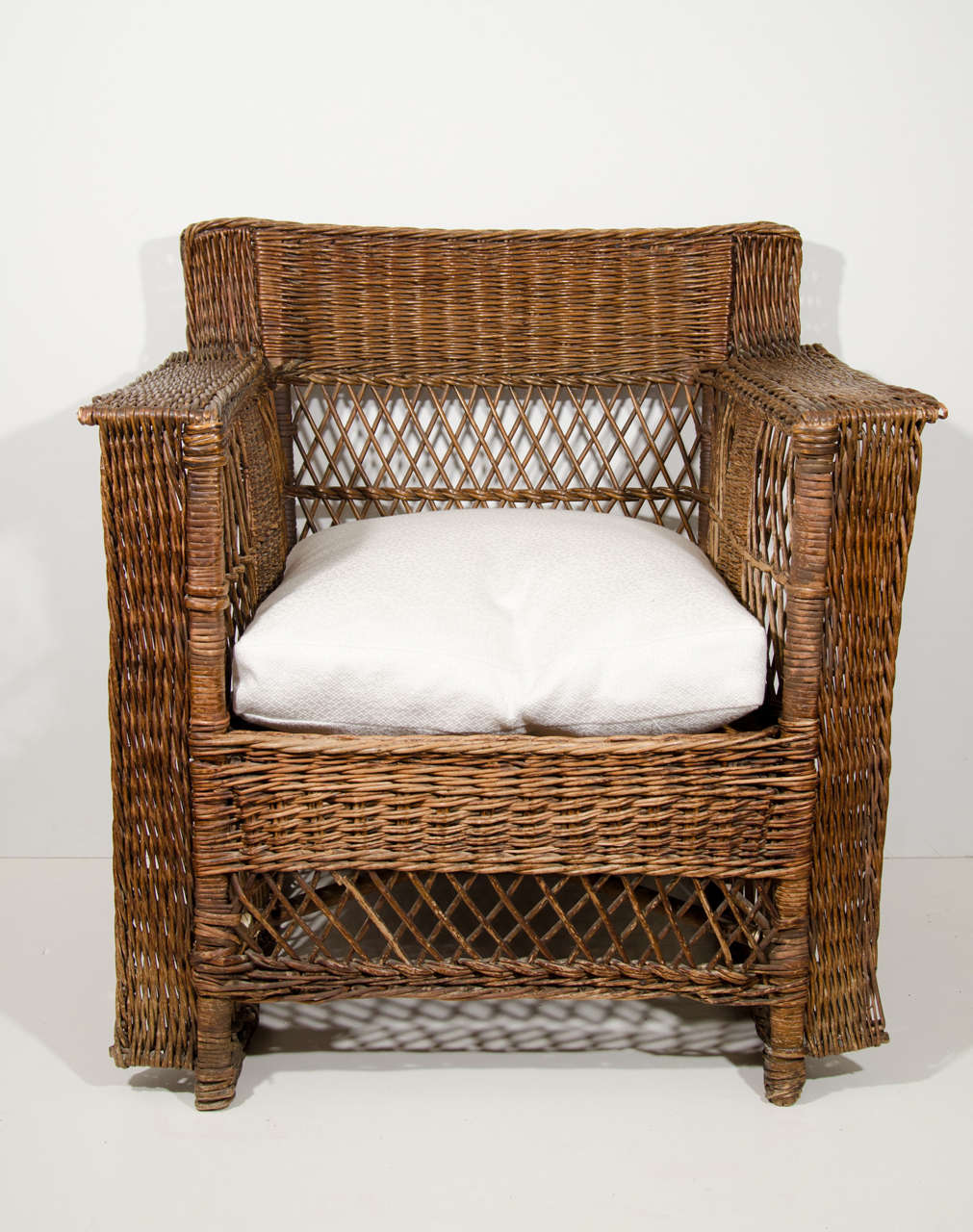 Wicker Chair with Square Top