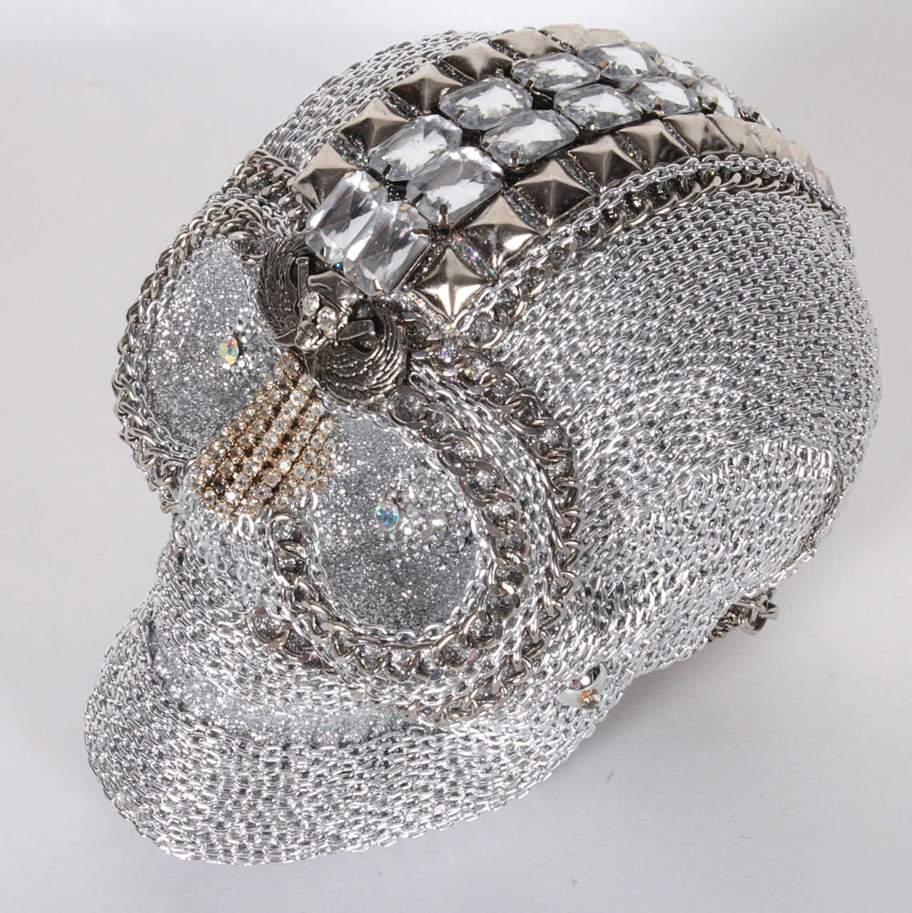 Chain & Rhinestone Skull by W. Beaupre 3