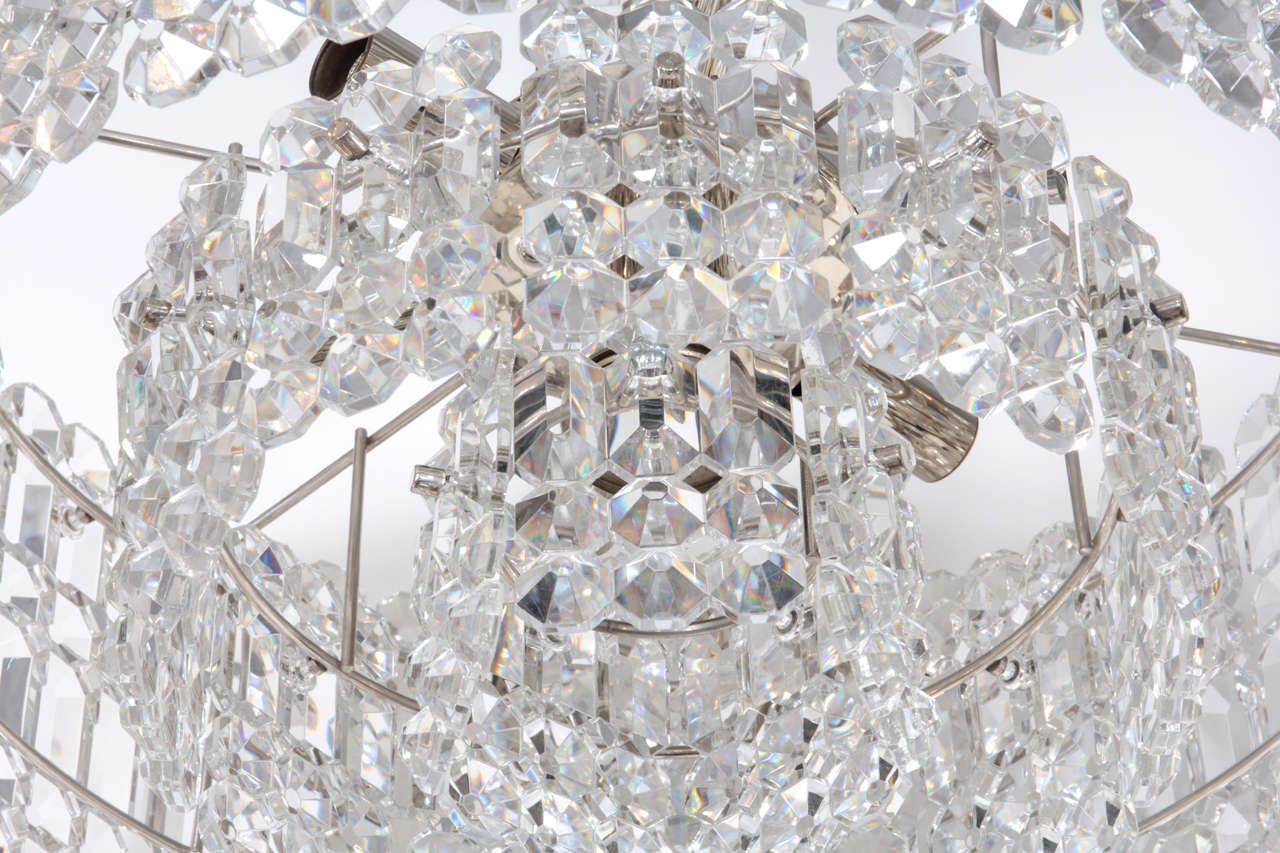 Geometric Crystal Prism Chandelier by Kinkeldey For Sale at 1stDibs