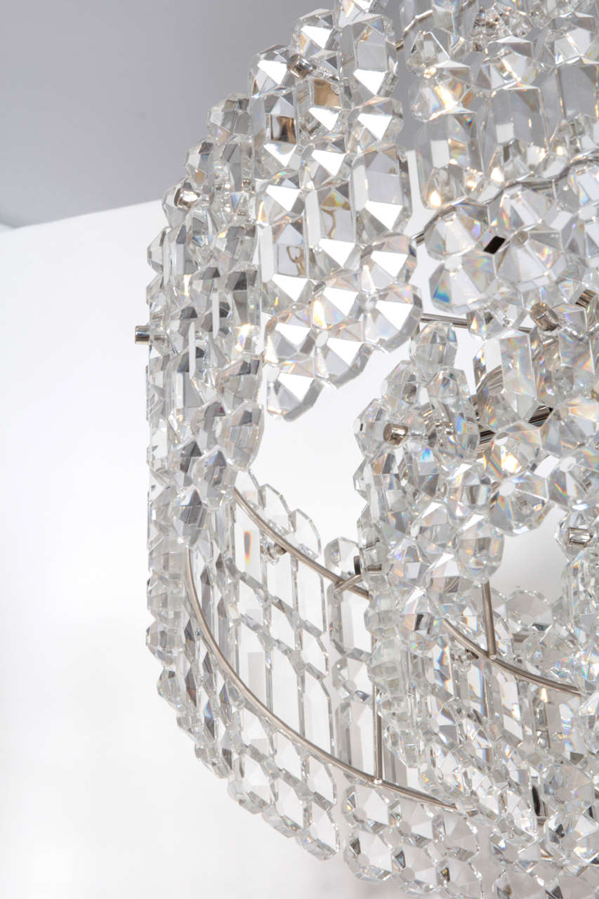 Geometric Crystal Prism Chandelier by Kinkeldey For Sale at 1stDibs