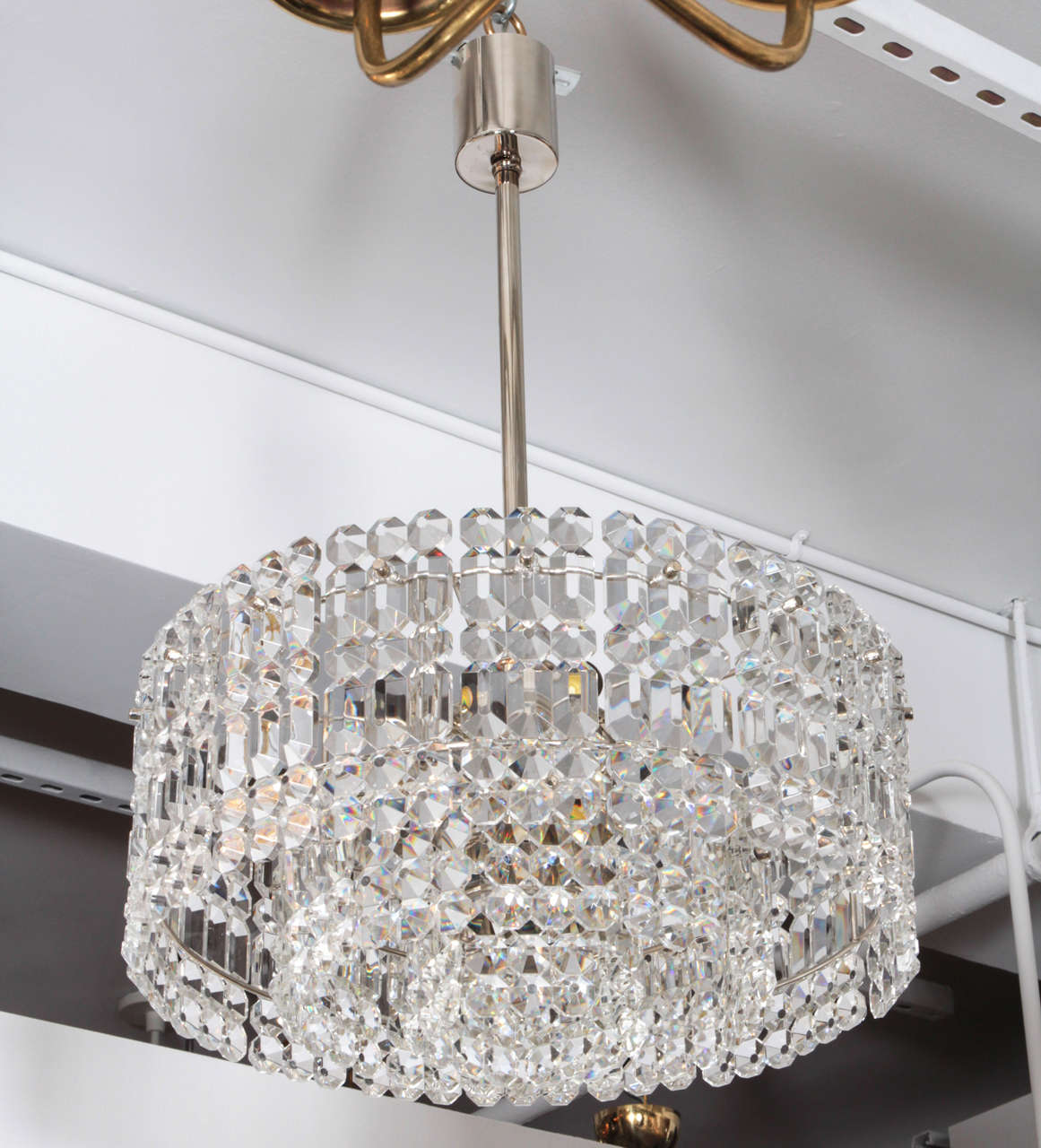 Geometric Crystal Prism Chandelier by Kinkeldey For Sale at 1stDibs