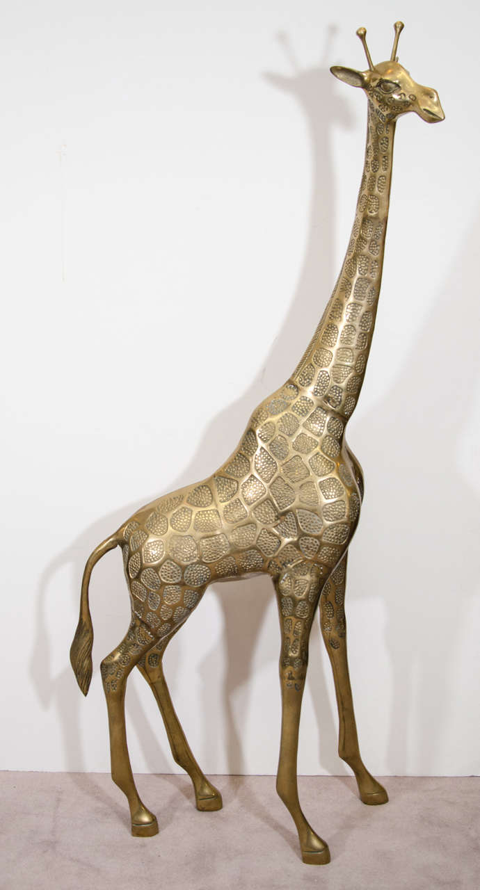 brass giraffe set