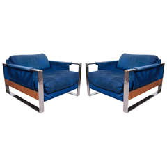 A Mid Century Pair of Craft Arm Chairs