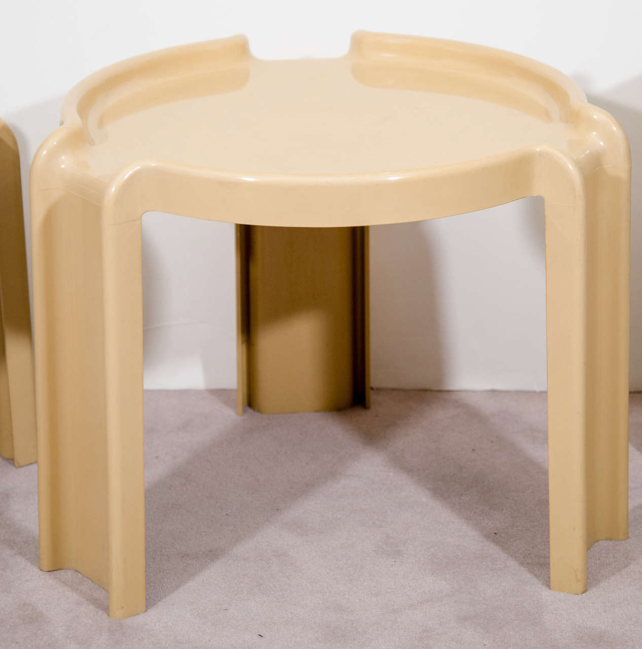 Midcentury Set of Nesting Tables by Giotto Stoppino for Kartell In Good Condition In Astoria, NY