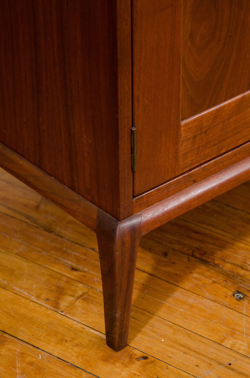 20th Century A Mid Century Teak Sideboard with Two Drawers and Cabinet