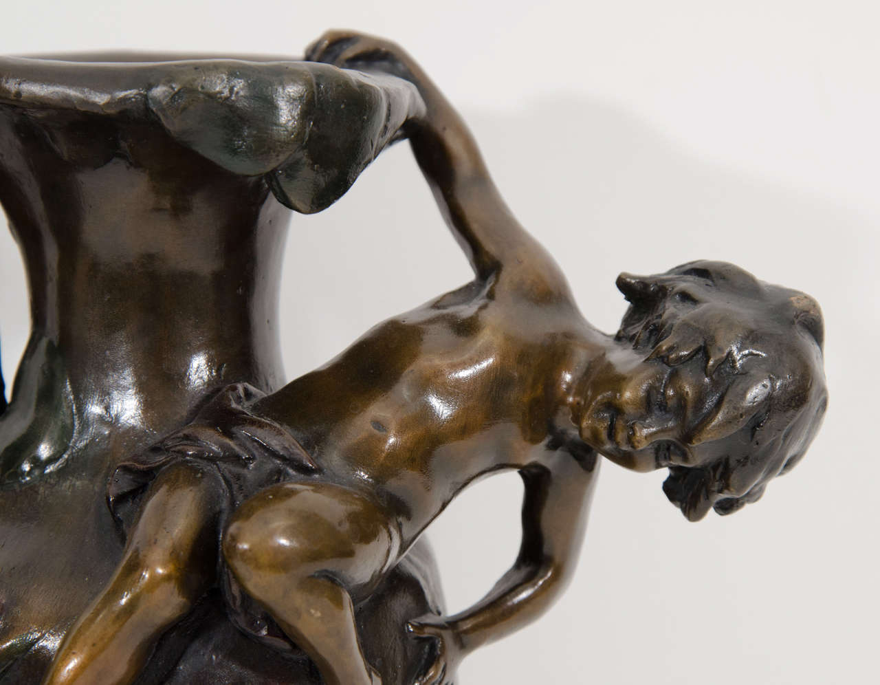 auguste moreau bronze vase