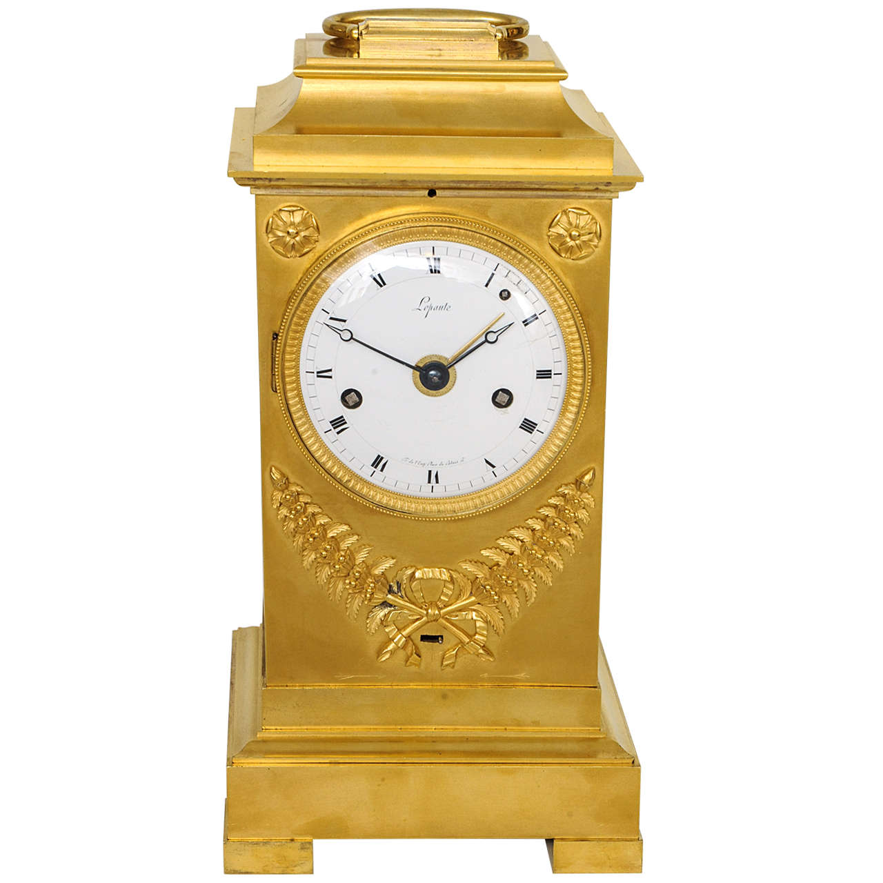 Imposing Early 19th Century Lepaute Traveling Clock  For Sale