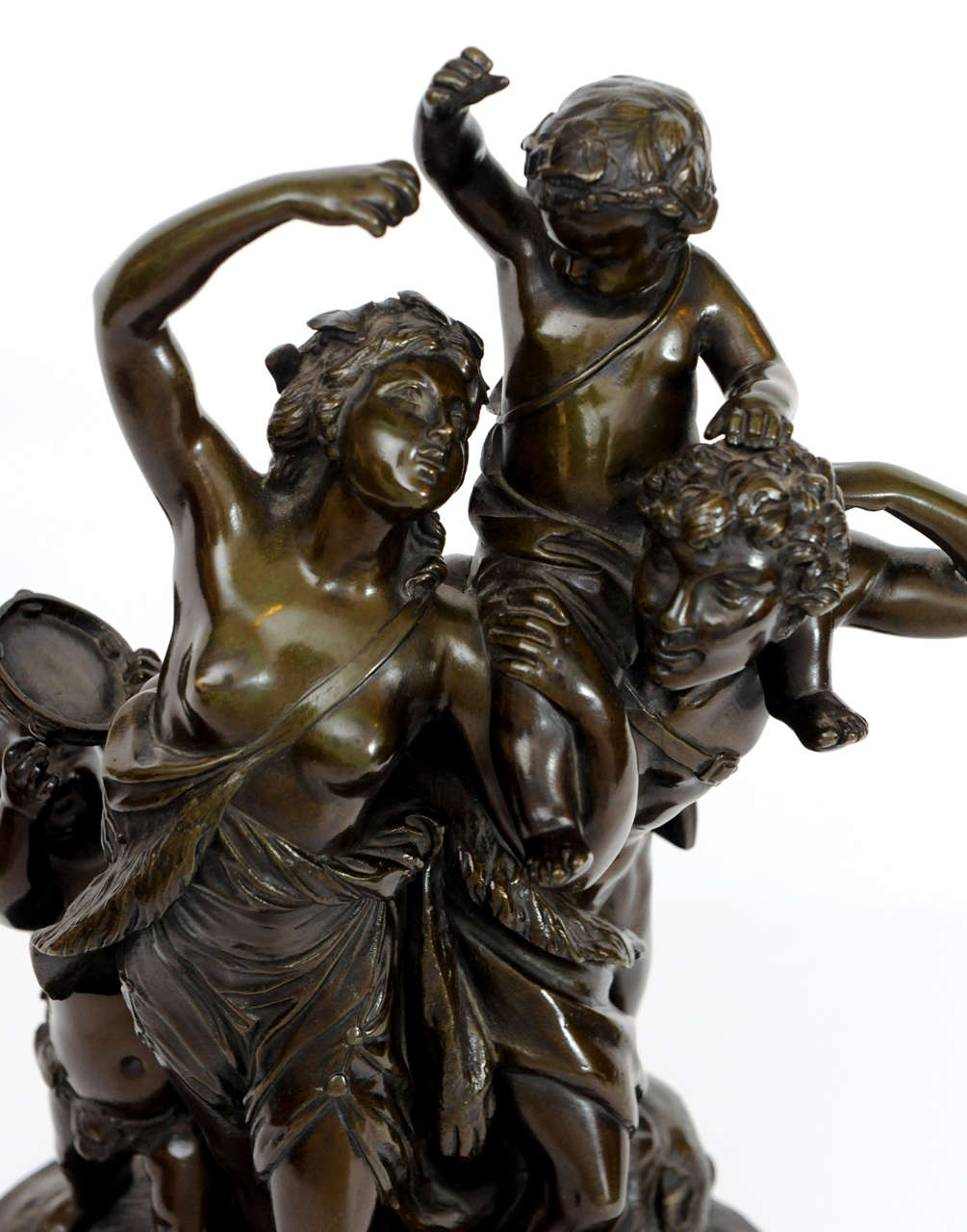 Claudion 1880 Bronze sculpture of the happy family. 
