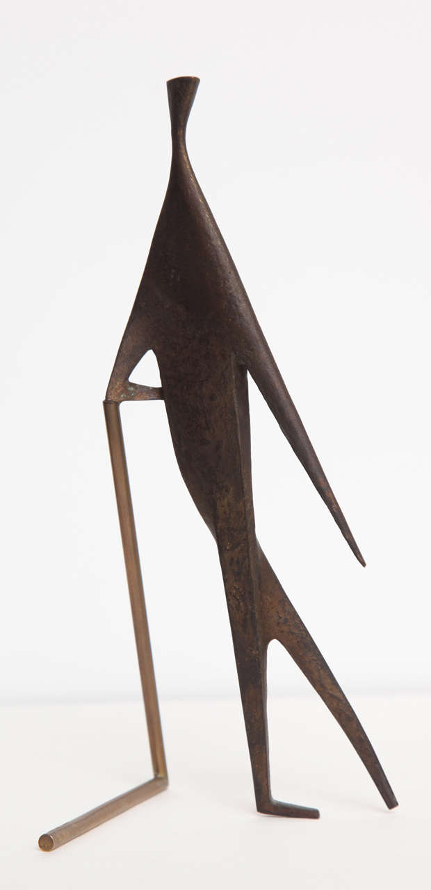 Sculpture, Metal, by Carl Aubock, C 1960, Austria In Excellent Condition In New York, NY