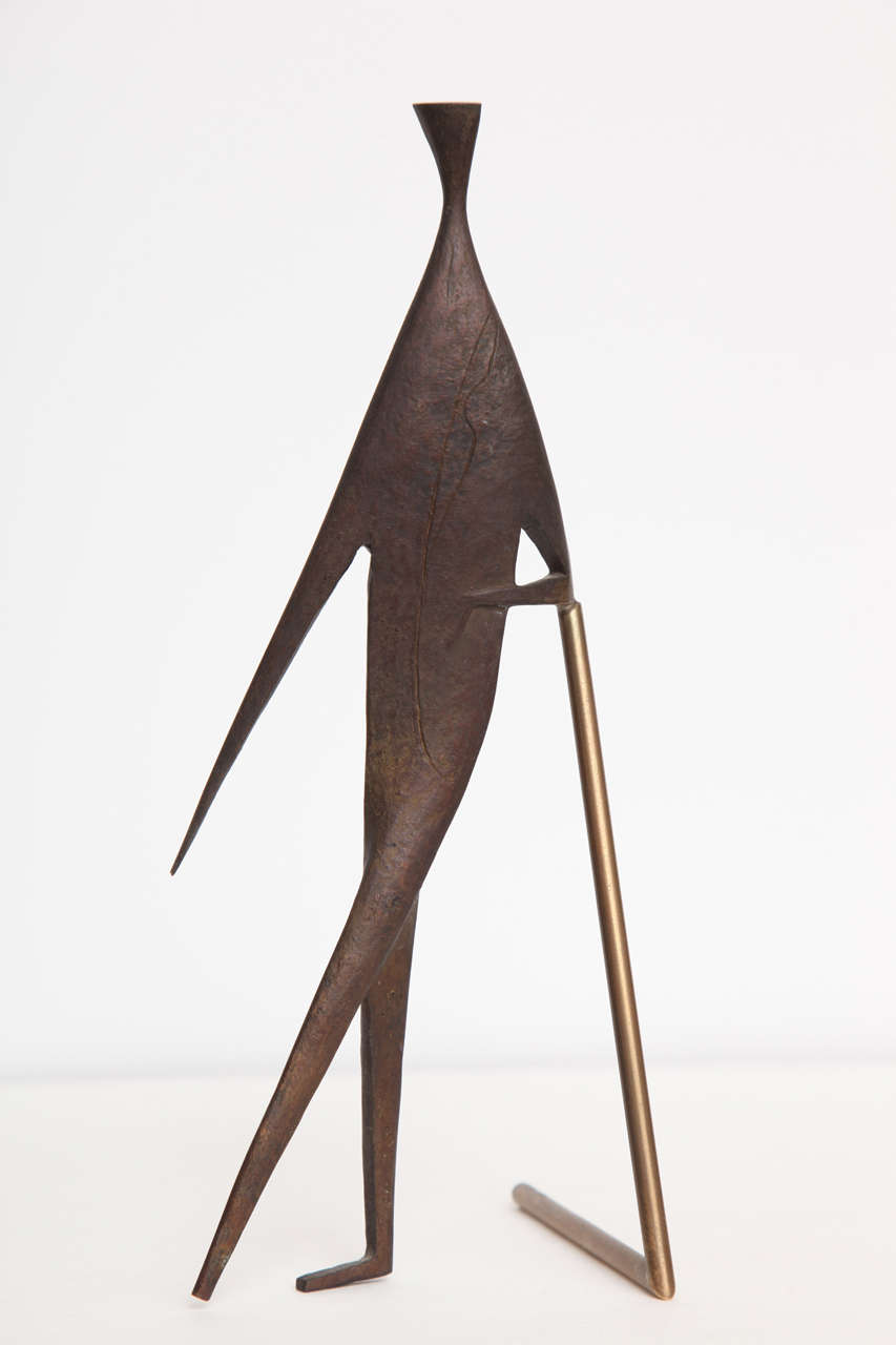 Sculpture, Metal, by Carl Aubock, C 1960, Austria 1