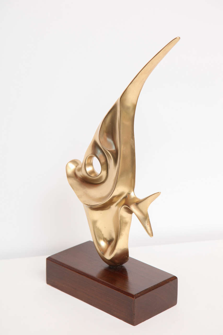 Mid-20th Century Brass Fish Sculpture