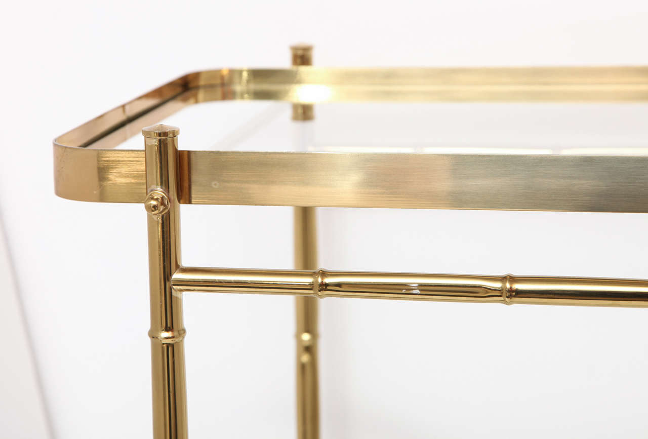 Mid-20th Century Bar Cart, Brass