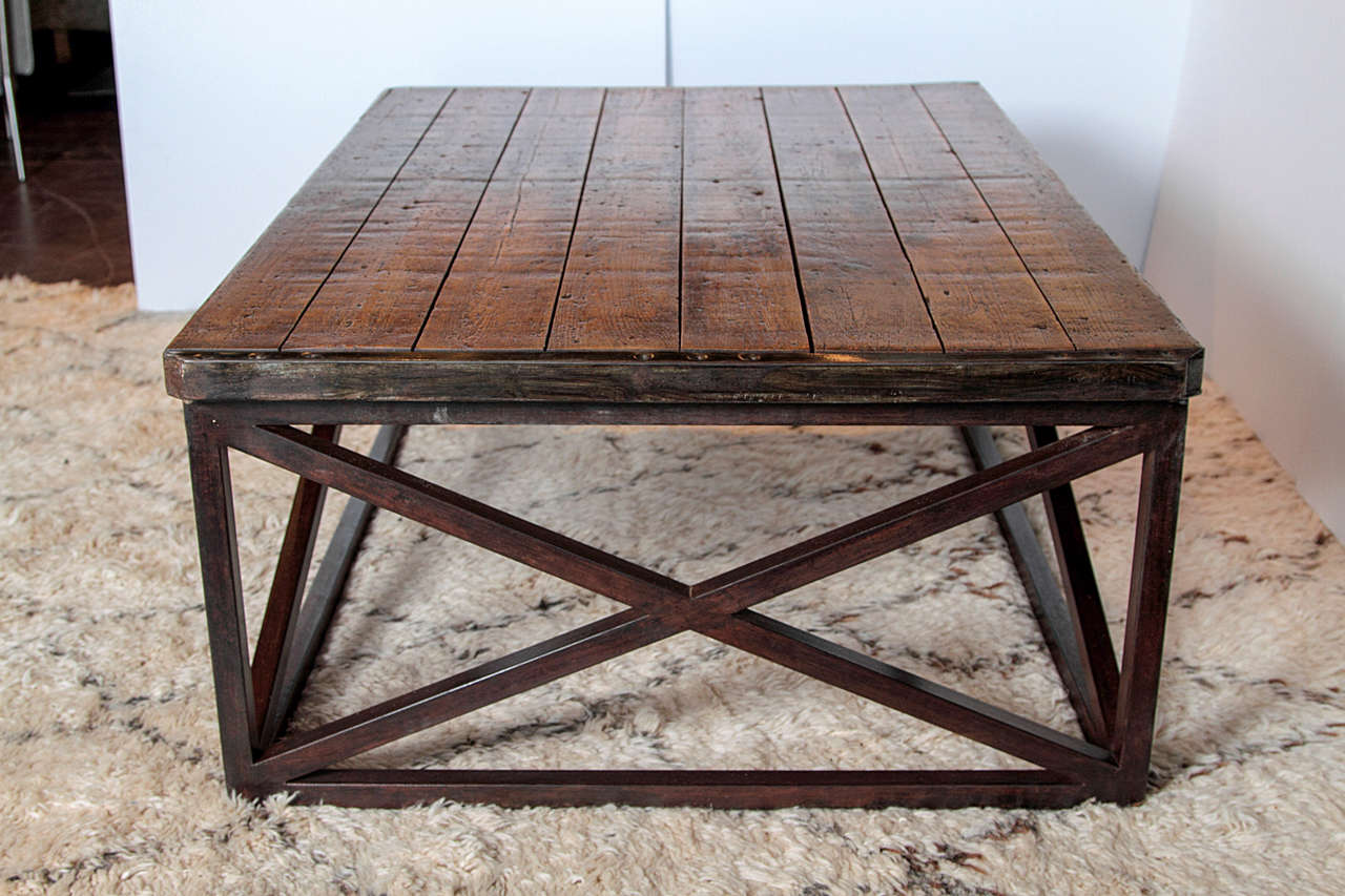 Brick Pallet Coffee Table
Reclaimed Indonesian teak top with artisanal metal X-base.

The Dutch imported the wood tops, to use as a heat resistant material  in brick bake ovens. This pallet coffee table is paired with a metal design base. 


Lead