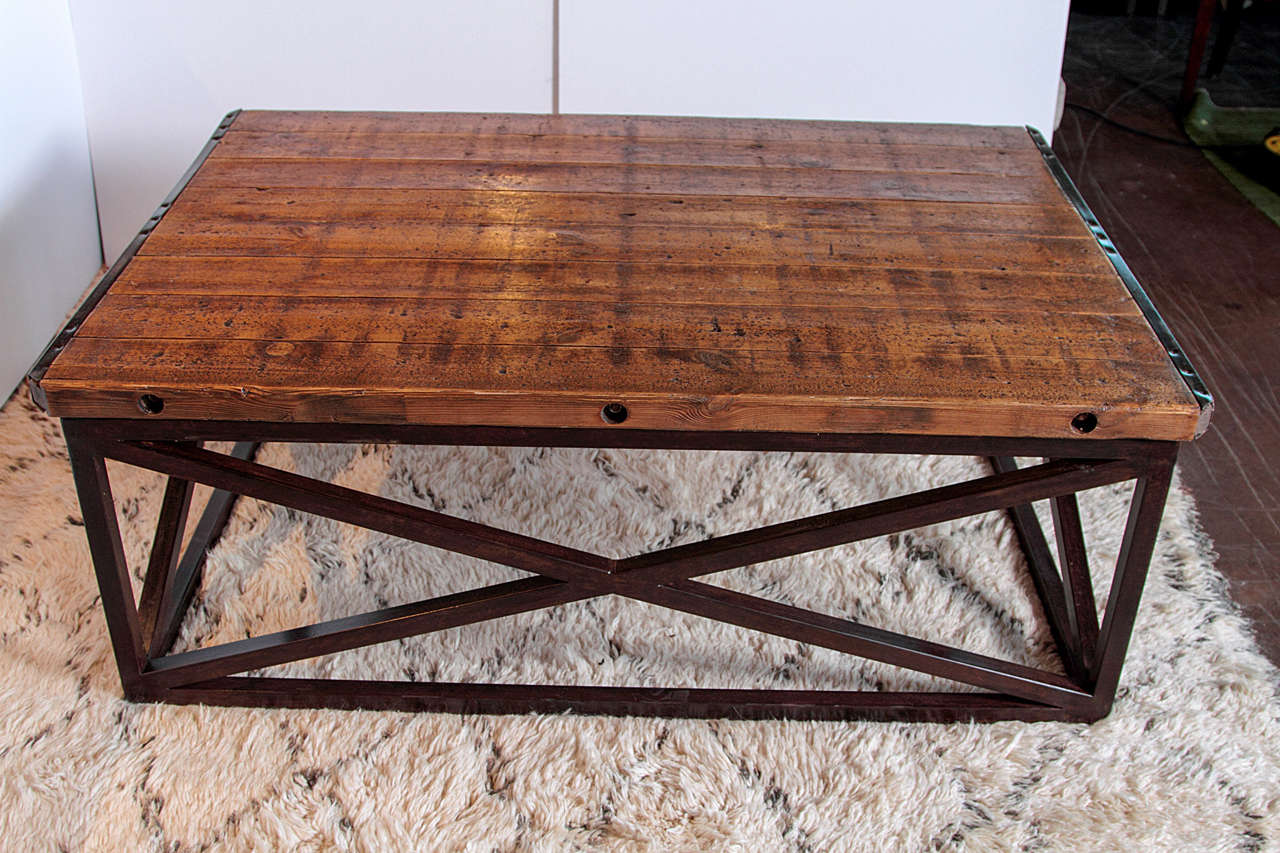 Metal Brick Pallet Coffee Table