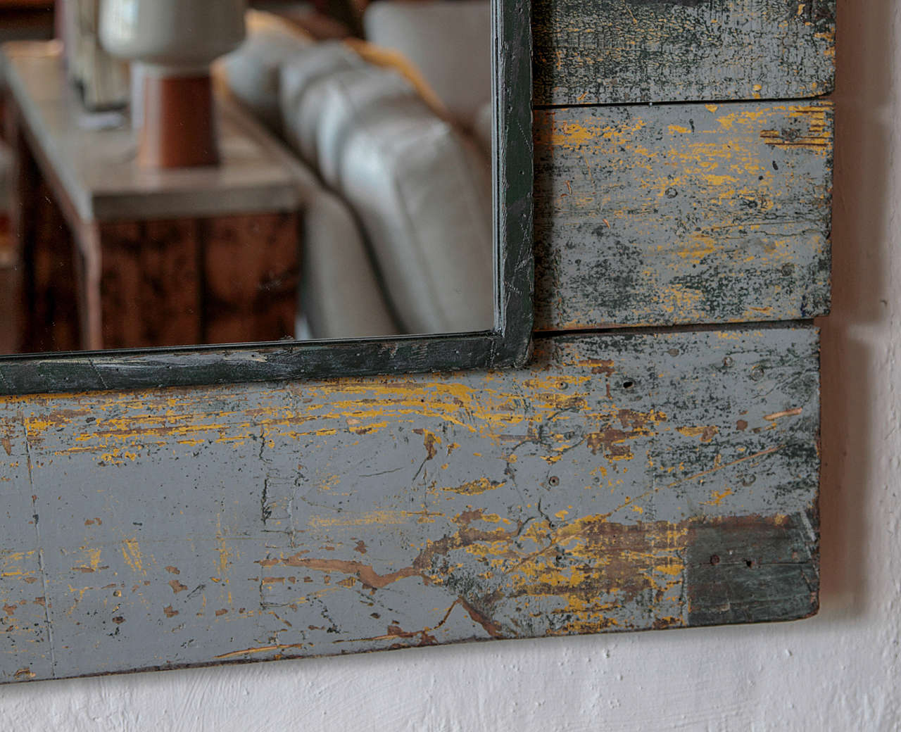 Antique Rustic French Large Mirror Frame 1