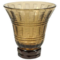 Petite Acid Etched Vase by Daum 12