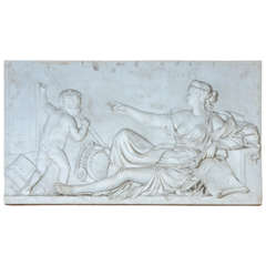 Plaster Panel of the Goddess of Architecture, circa 1940