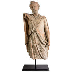 Terra Cotta Sculpture of Saint John The Baptiste, 19th Century