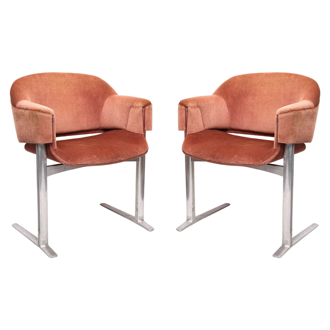 Pair of 1969 Modernist Chairs from QE2 Race Line by Robert Heritage