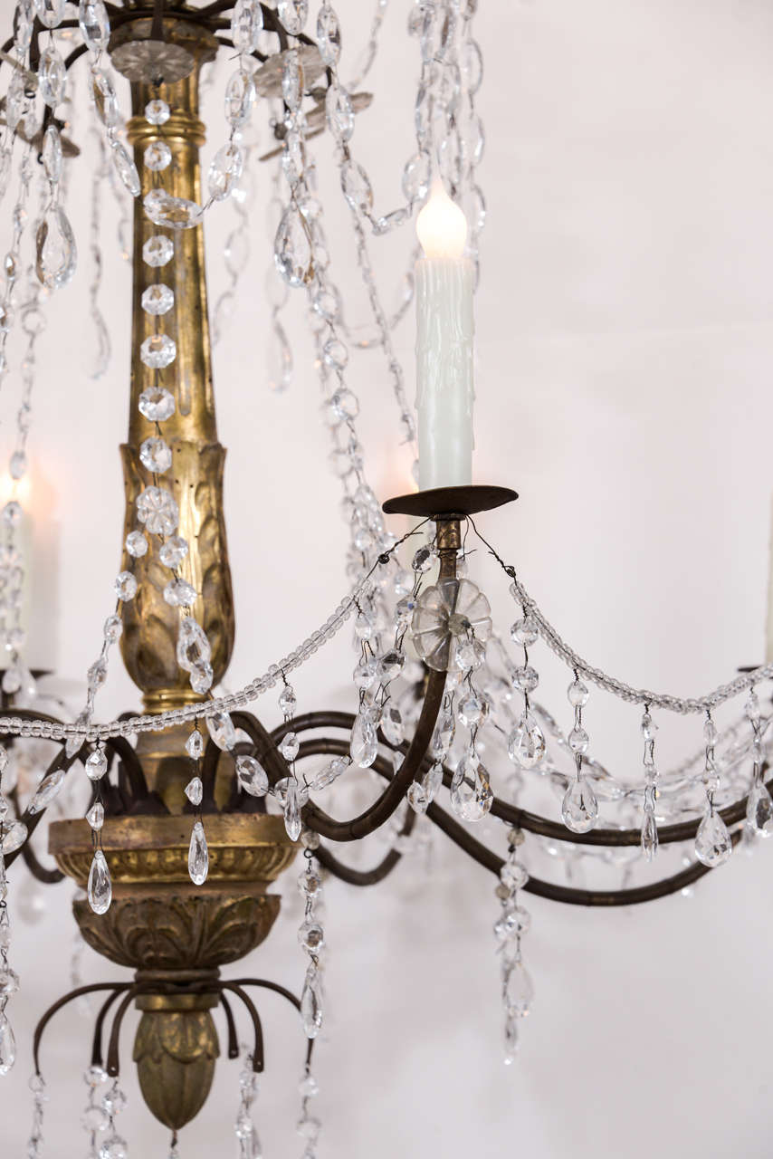 Early 19th Century Genoese Chandelier In Excellent Condition In Houston, TX