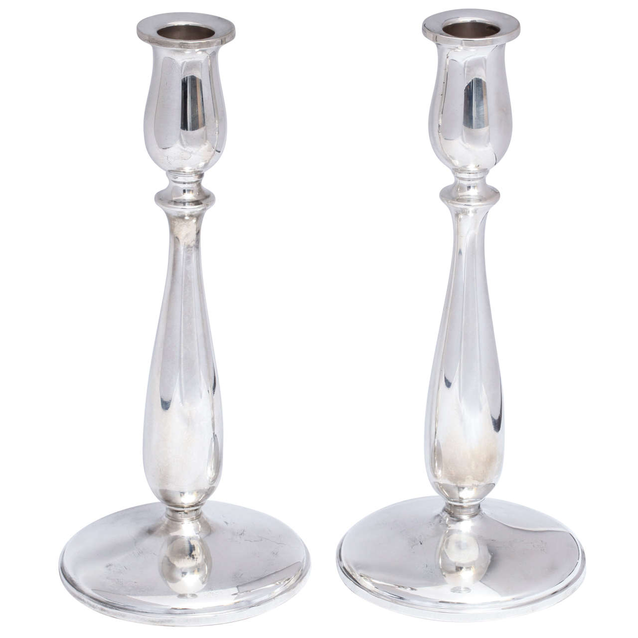 Cartier Pair of Sterling Silver Candlesticks at 1stDibs cartier candlesticks, cartier sterling