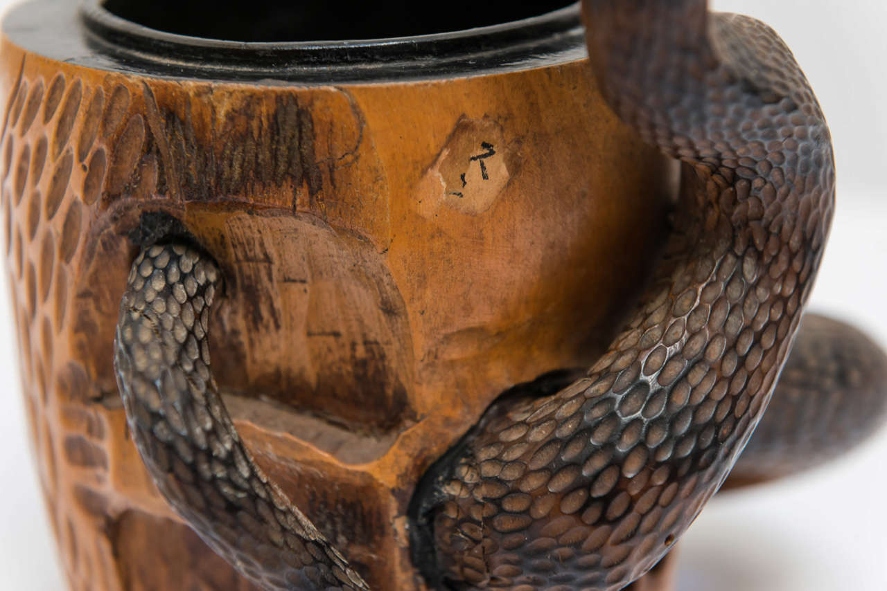 19th Century Skull Humidifier from Japan For Sale