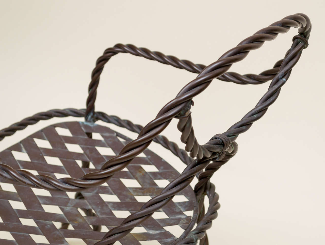 Milieu du XXe siècle Chaises câbles bronze du milieu du XXe siècle en vente