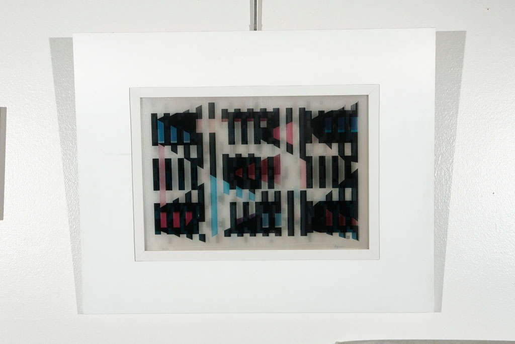 Yaacov Agam signed, dated agamoraph plastic 3D