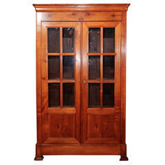 French Louis Philippe Cherry Bookcase with Mullions