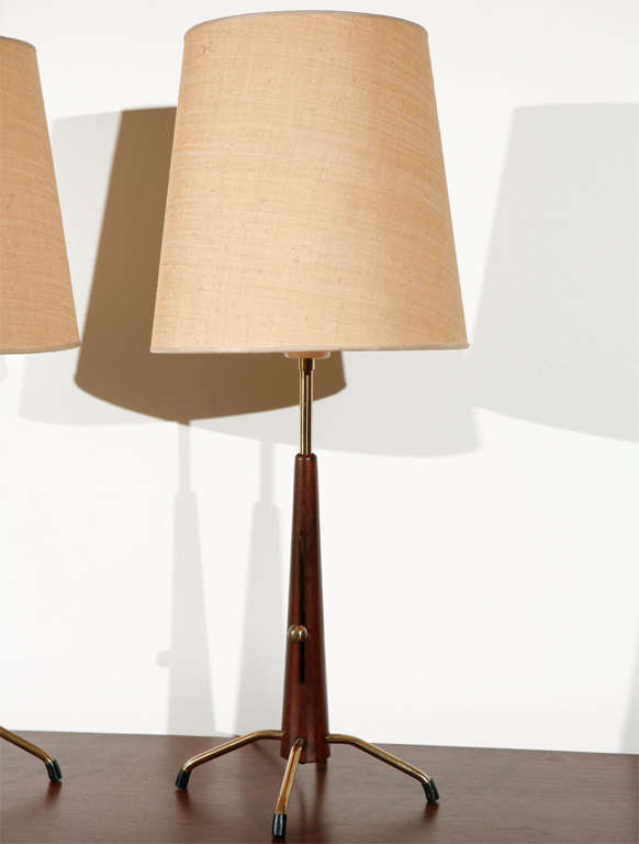 Pair Of Telescoping Table Lamps