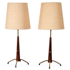 Pair Of Telescoping Table Lamps