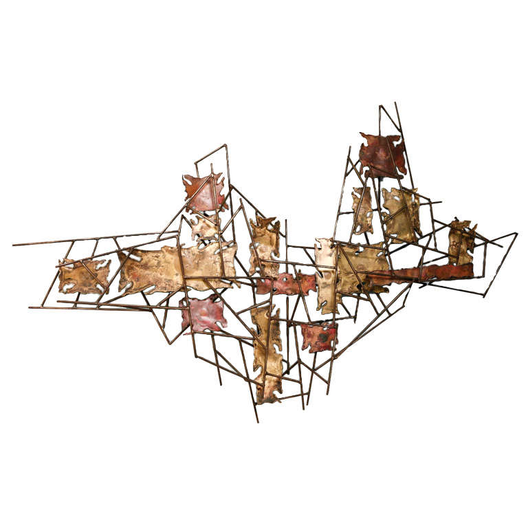 Large Abstract Metal Sculpture by Swannee Morris