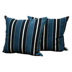 Striped Fabric From Mali Pillow
