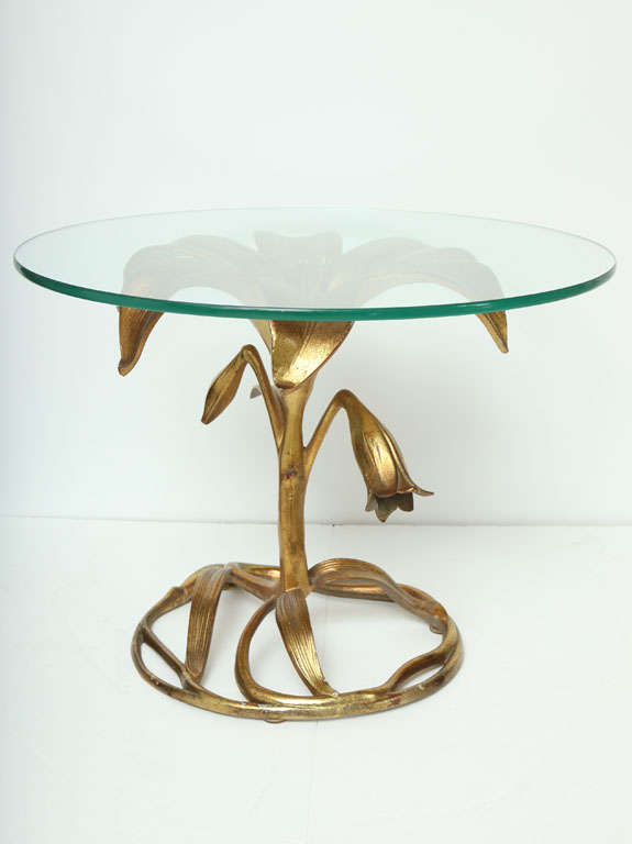 Decorative Art Noveau style side table in the form of a 