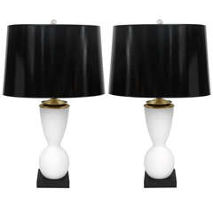 Pair of Murano Table Lamps Pair of Murano Table Lamps