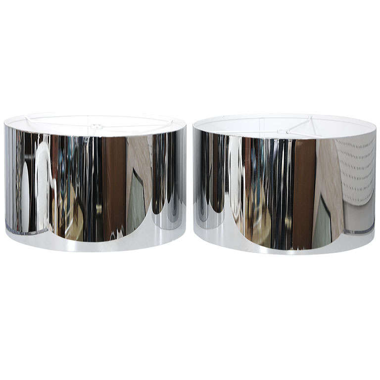 chrome table lamp shade