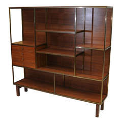 Mid Century McCobb Style Walnut Etagere Shelves by Furnette