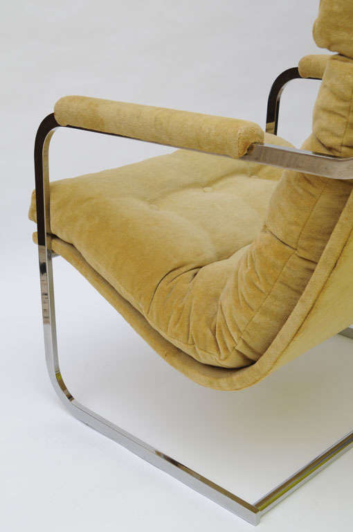 Exceptional Milo Baughman Style Cantilever Lounge Chairs 1