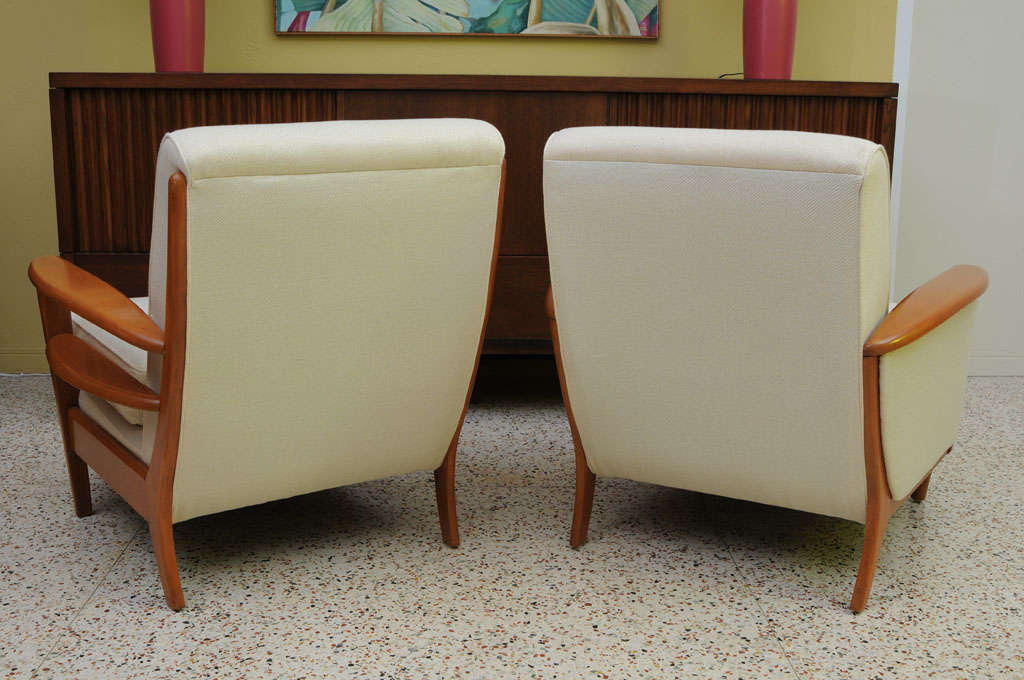 American Grand Streamline Modern Heywood Wakefield Lounge Chair