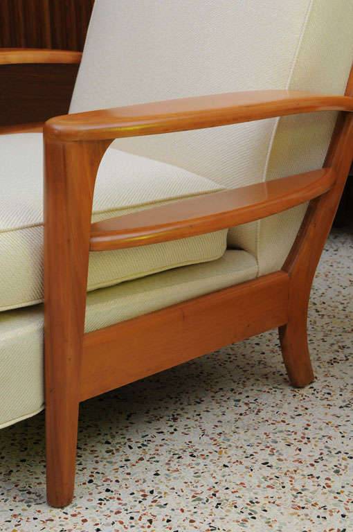 Mid-20th Century Grand Streamline Modern Heywood Wakefield Lounge Chair