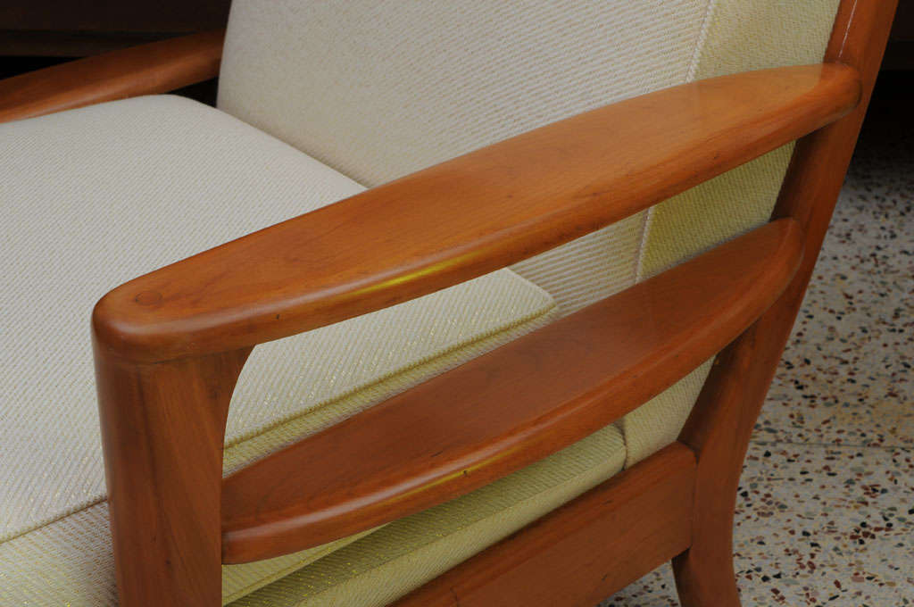 Grand Streamline Modern Heywood Wakefield Lounge Chair 2