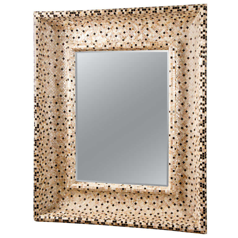 A Great Tile Mosaic Mirror For Sale
