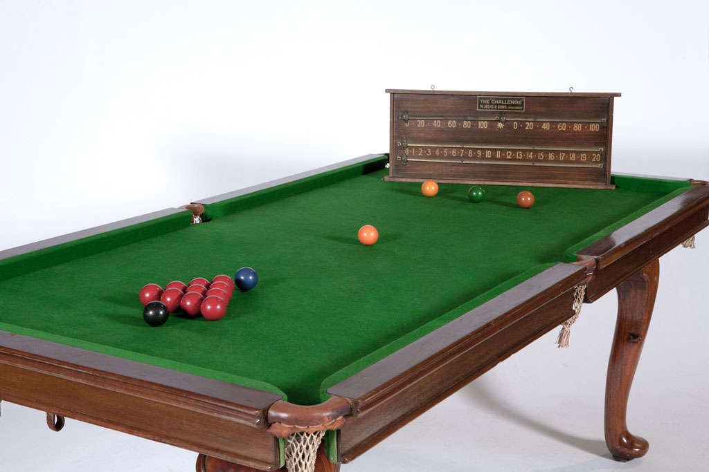Walnut W. Jelks & Sons, Holloway Dining table and Snooker Table