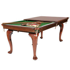 Antique W. Jelks & Sons, Holloway Dining table and Snooker Table