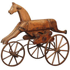 Antique 19th Century Wooden Horse