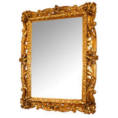 Florentine Carved Gilt Wood Mirror