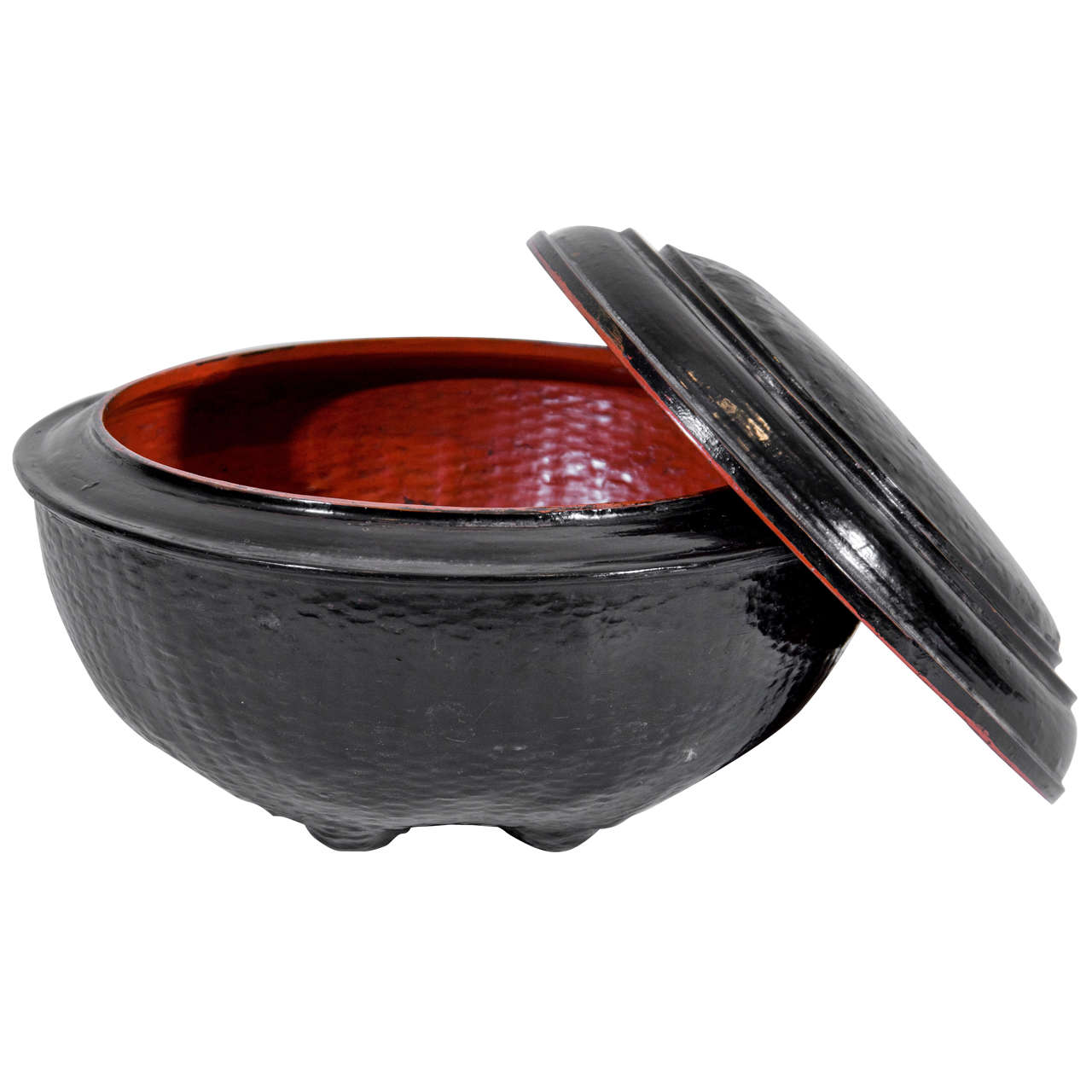 Lacquer Ceremonial Monastery Food Bowl For Sale