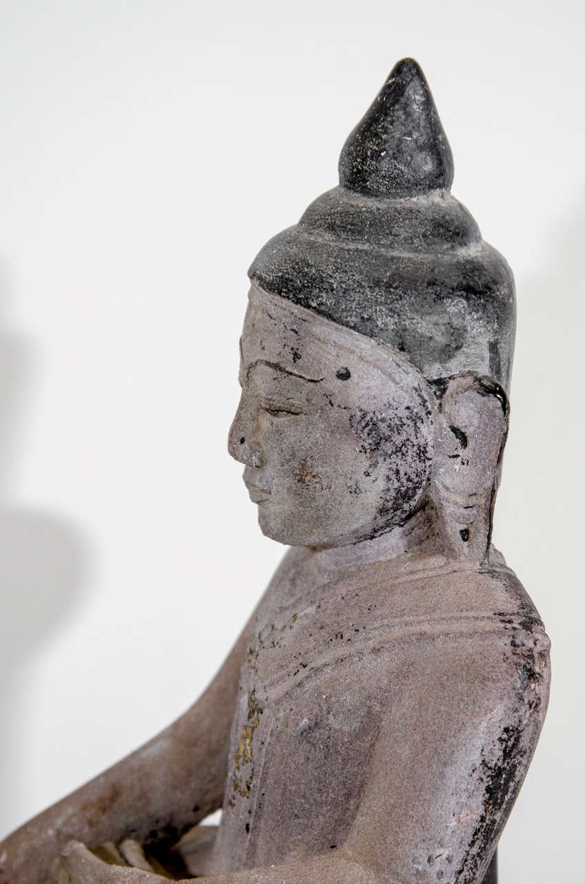 19th Century Sandstone Buddha Sculpture, circa 1800