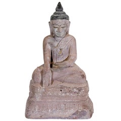 Sandstone Buddha Sculpture, circa 1800