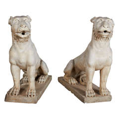 18th Century Italian Marble Lions